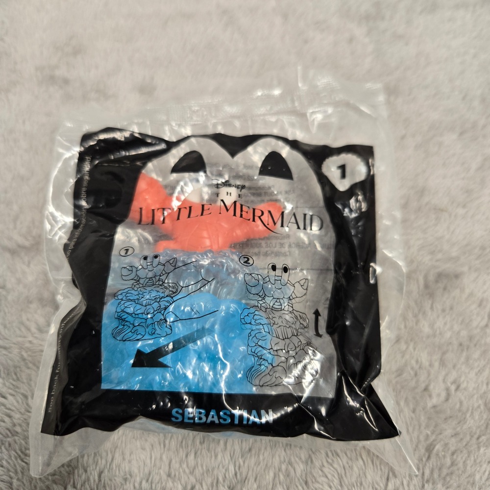 Disney The Little Mermaid Sebastian McDonald's Happy Meal Toy 2023 New Sealed